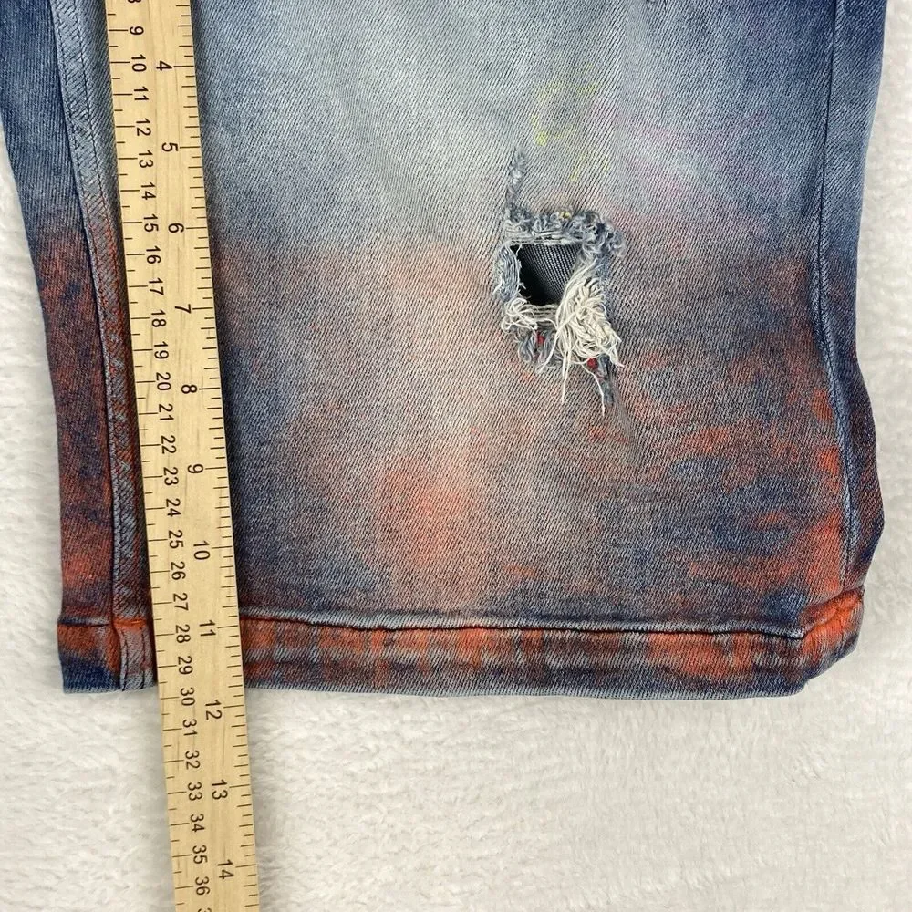 Rockstar Original Ultra Slim Natural Selection Project Distressed Shorts Size 40